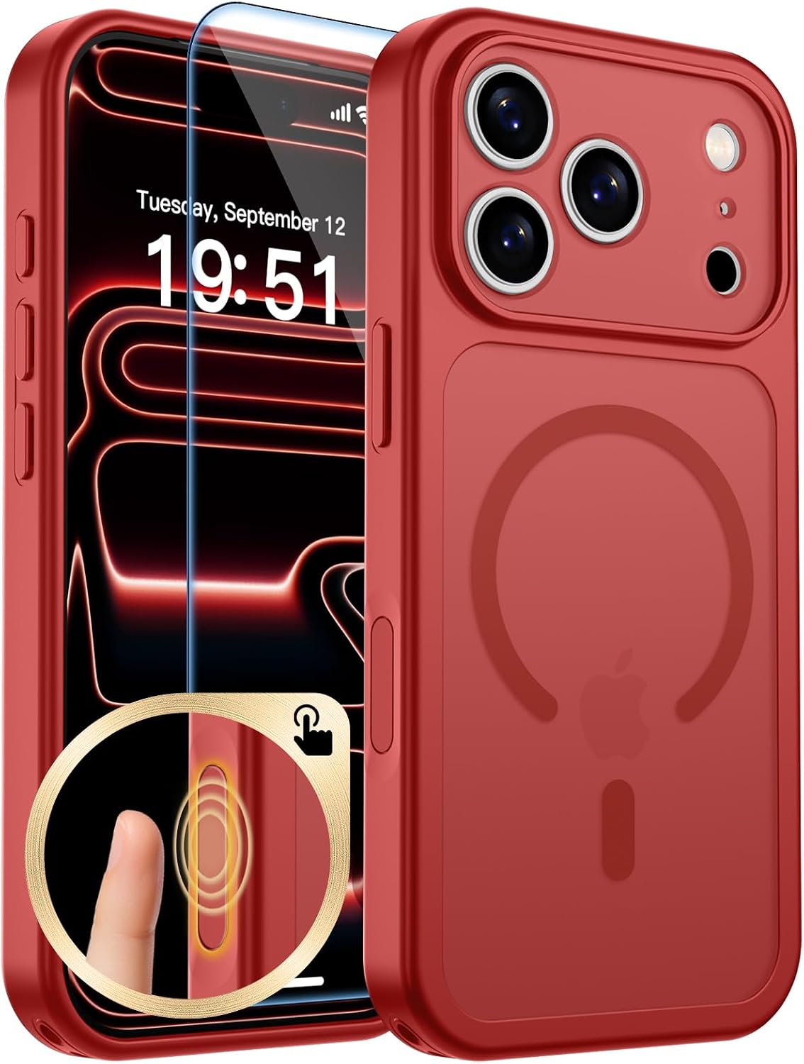 zapica Magnetic for iPhone Air Case, Dark Blue