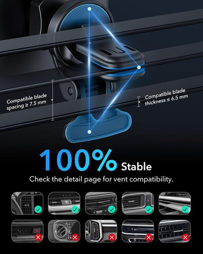 ESR for MagSafe Car Mount Charger for iPhone Duo/18 Pro/17-12, Samsung S26