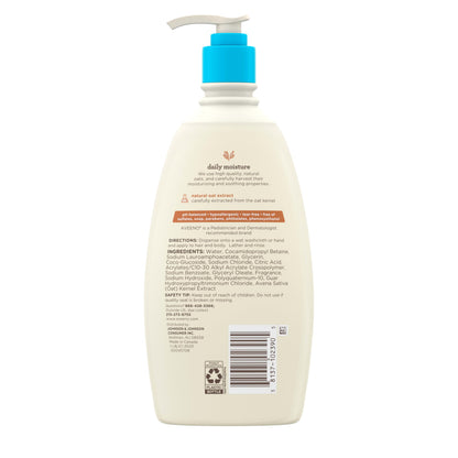 Aveeno Baby Daily Moisture Wash & Shampoo, Tear-Free, 18 fl. oz