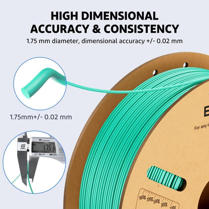 ELEGOO PLA Plus 3D Printer Filament 1.75mm White 2KG, Tougher & Stronger