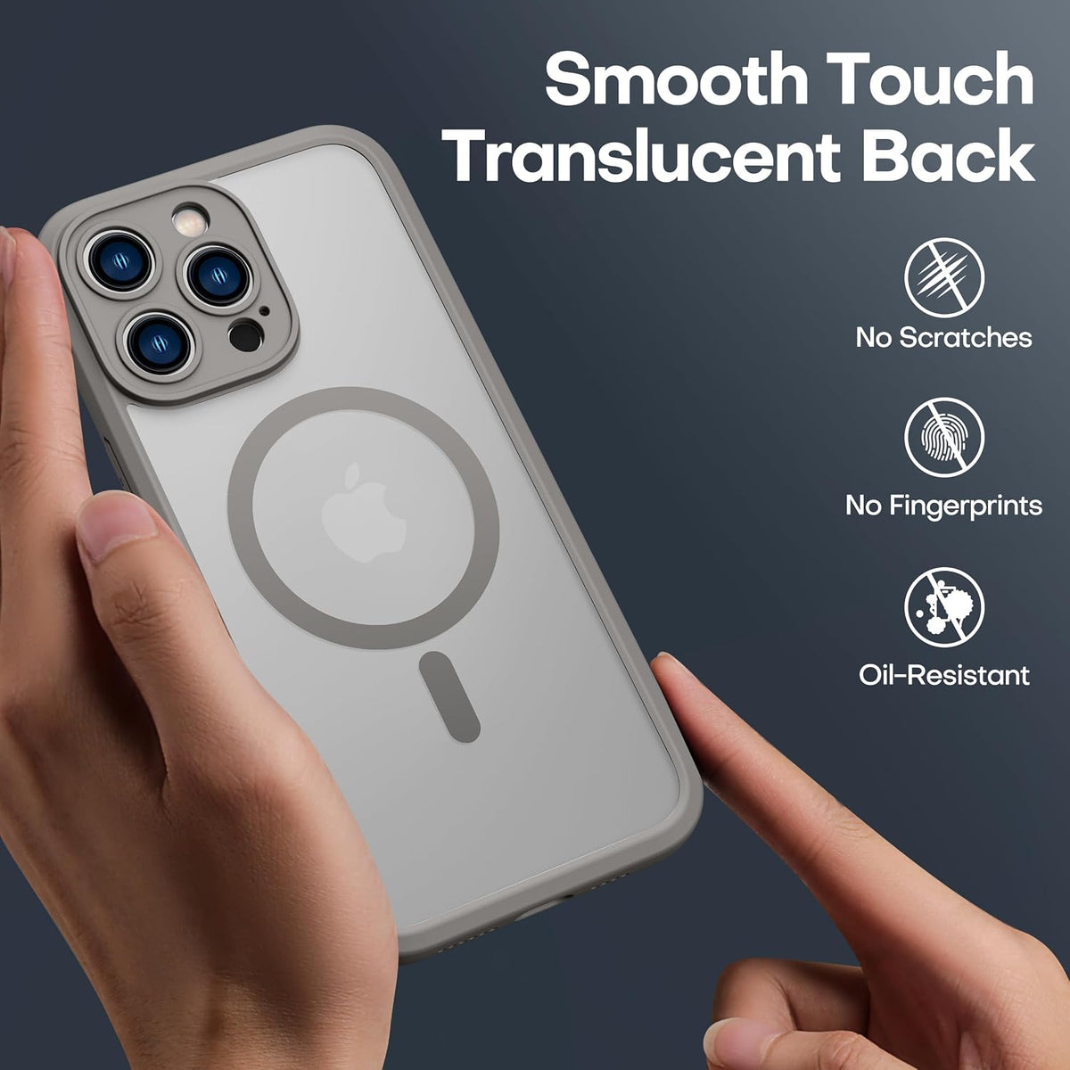 ImpactStrong Magnetic Guard Designed for iPhone 17 Air Case [Camera Protection] [Military Grade Drop Tested] [Compatible with MagSafe] Slim Translucent Matte Phone Case (6.6") - Navy Blue
