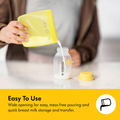 Medela Easy Pour Breast Milk Storage Bags, 200 Count, 7 oz/210 ml
