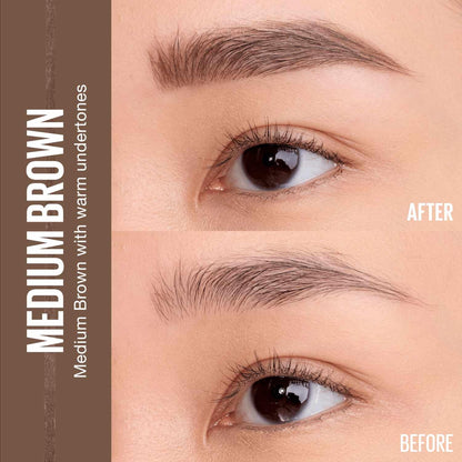 Maybelline Express Brow Ultra Slim Eyebrow Makeup, Brow Pencil with Precision Tip and Spoolie for Defined Eyebrows, Soft Brown 255, 1 Count