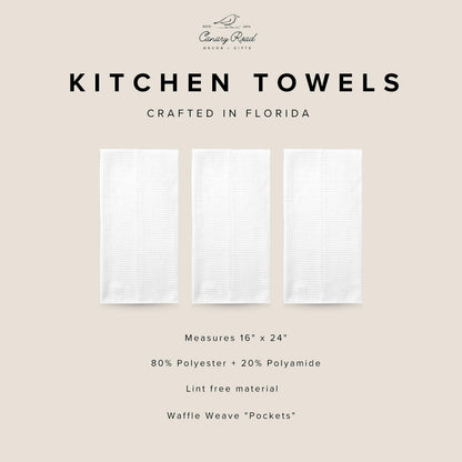 Sourdough Kitchen Towels | Floral Sourdough Era Dish Towel | Waffle Weave | Bread Lover Gift | Housewarming Gift