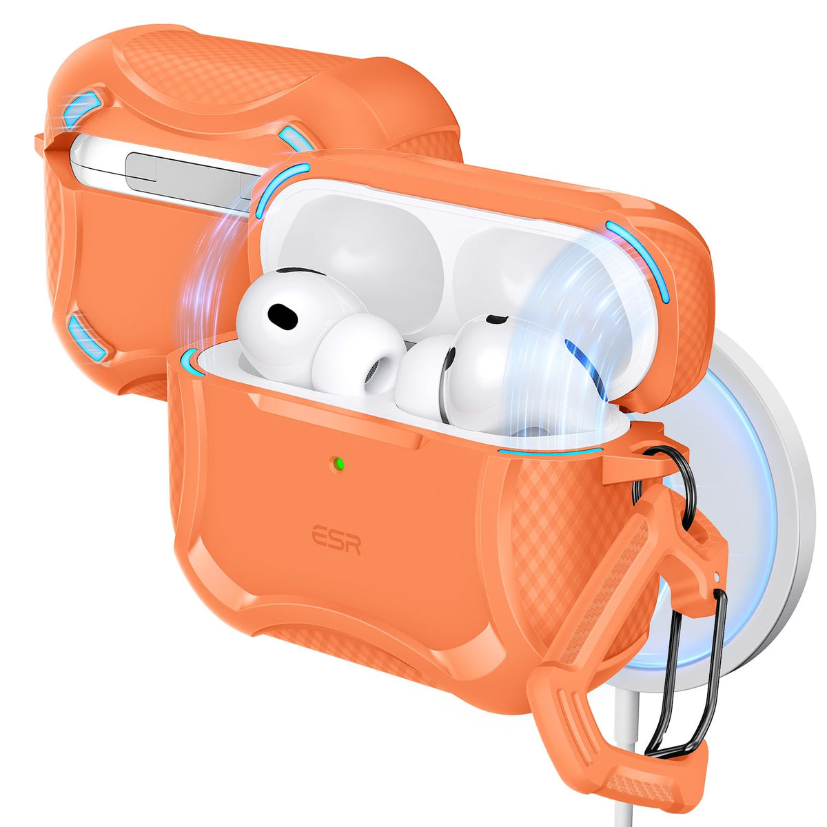 ESR for AirPods Pro 2 Case, Compatible with MagSafe, Cyber Series, Black