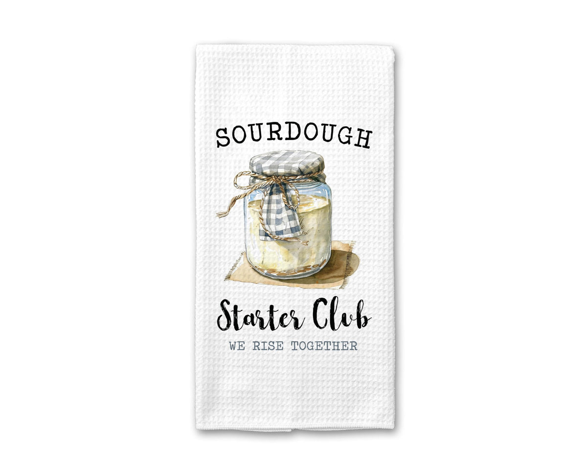 Sourdough Kitchen Towels | Floral Sourdough Era Dish Towel | Waffle Weave | Bread Lover Gift | Housewarming Gift