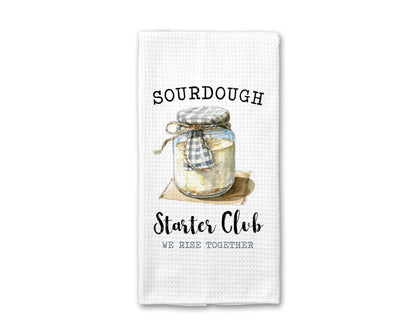 Sourdough Kitchen Towels | Floral Sourdough Era Dish Towel | Waffle Weave | Bread Lover Gift | Housewarming Gift