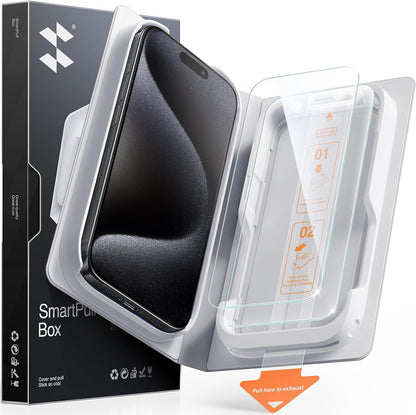 SMARTDEVIL 2 Pack Tempered Glass for iPhone 15 Pro Screen Protector