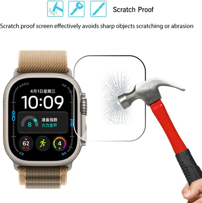 Ailun 3 Pack Screen Protector for Apple Watch Ultra 4/3/2/Ultra [Clear]