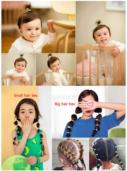 200 Pack Hair Ties BEoffer Baby Toddlers Girls Elastics Hair Band No Damage