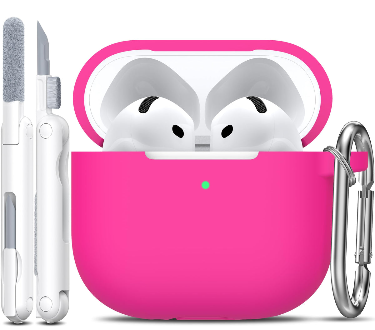 R-fun for AirPods 2nd/1st Case Silicone Cover, Banana Violet