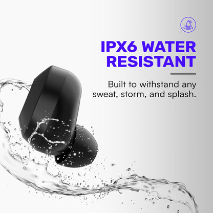 Raycon Everyday Bluetooth Wireless Earbuds with Microphone - Active Noise Cancelling, Sweat & Water-Resistant Earphones, Ear Buds Wireless Bluetooth (Purple)