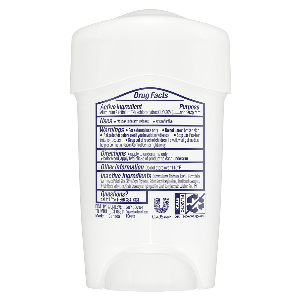 Degree Advanced Protection Antiperspirant Deodorant Vanilla & Jasmine 2.6oz