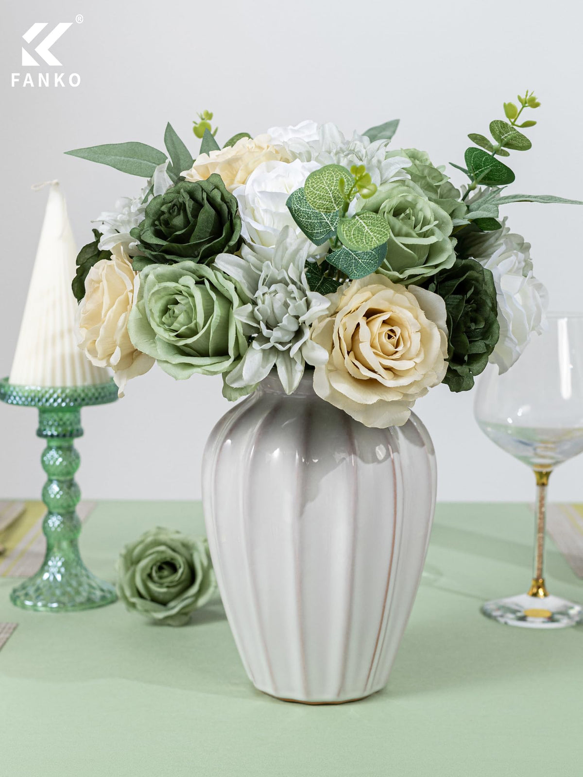 Fall Artificial Flowers DIY Bouquet Combo Faux Rose for Home Decor