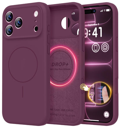 LOVE 3000 Designed for iPhone 16 Case, Premium Silicone with [Soft Anti-Scratch Microfiber Lining] Shockproof Protective Phone Case for Men Women Girls 6.1", Black