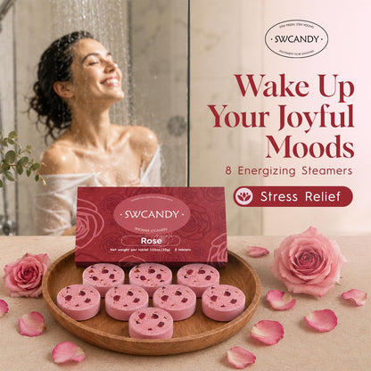 SWCANDY Sandalwood Shower Steamers 8 Pack, Home Spa Self Care