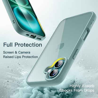 JETech Case for iPhone 16, Anti-Yellowing, Clear