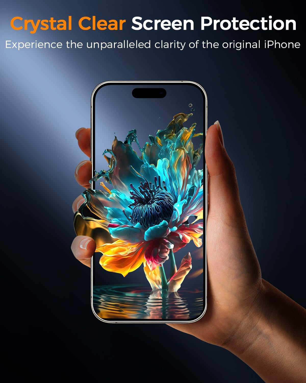 SIBEITU 3+3 Pack Screen Protector + Camera Lens Protector for iPhone 14 Pro