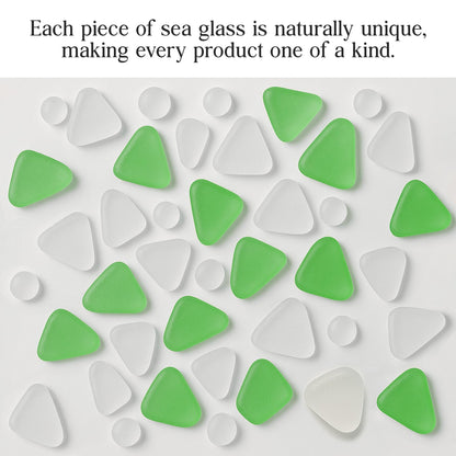 Real Sea Glass Friendship Ornament, for Women Birthday