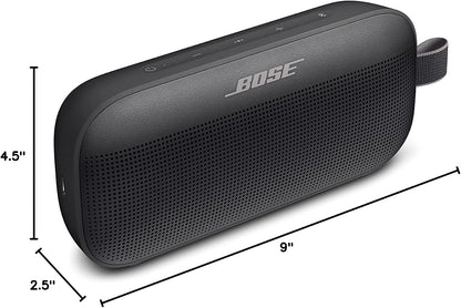 Bose SoundLink Flex Bluetooth Portable Speaker, Wireless Waterproof Speaker for Outdoor Travel - Black (Renewed)