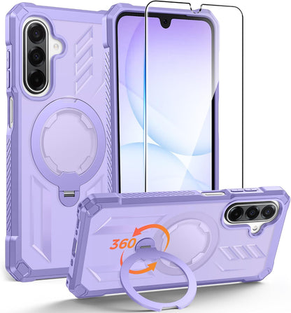 FNTCASE for iPhone 17 Case with 360 Spin Magnetic Stand