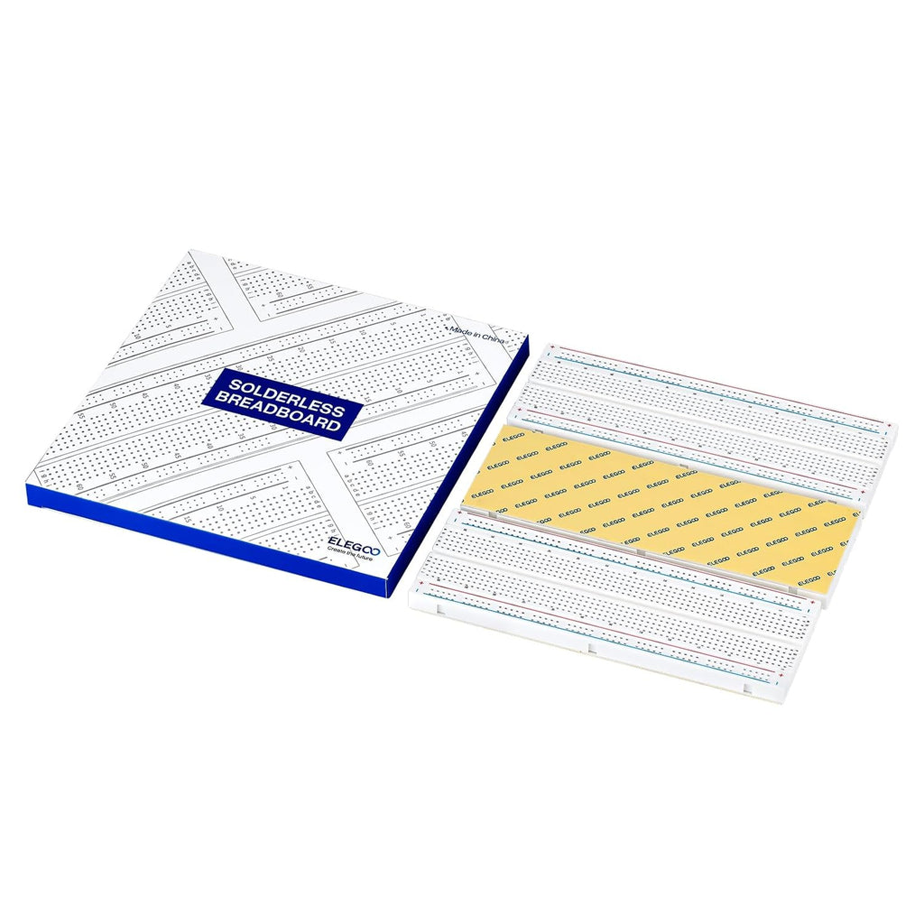 ELEGOO 3pcs Breadboard 830-Point Solderless Prototype PCB Board Kit