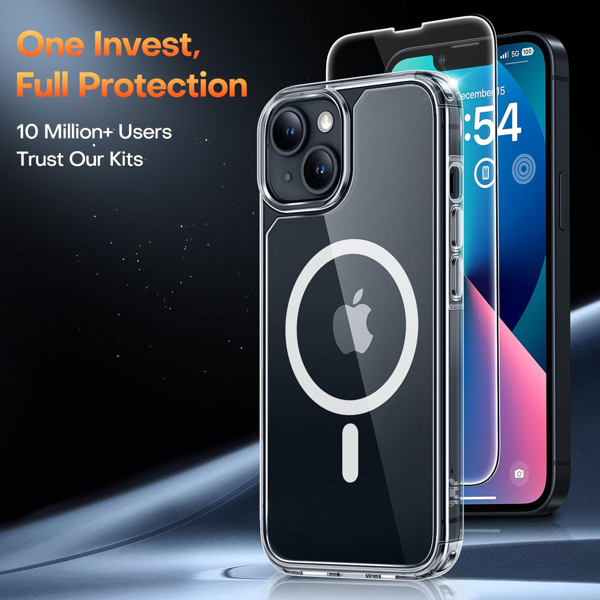 TAURI for iPhone 16 Pro Case, Compatible with MagSafe, Clear