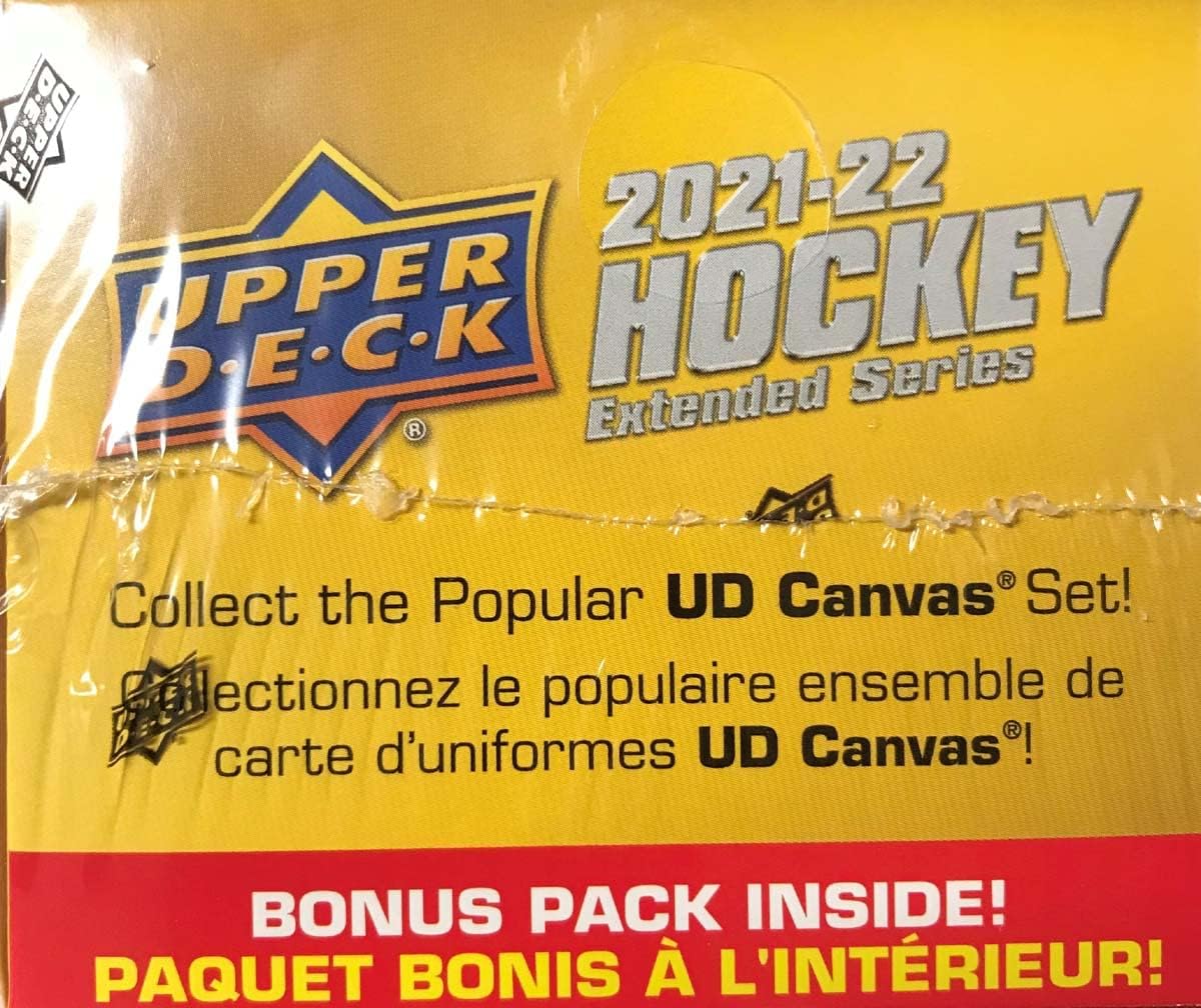 2021 2022 Upper Deck Hockey EXTENDED Series Factory Sealed Unopened Blaster Box of Packs Possible Young Guns Rookies and Jerseys