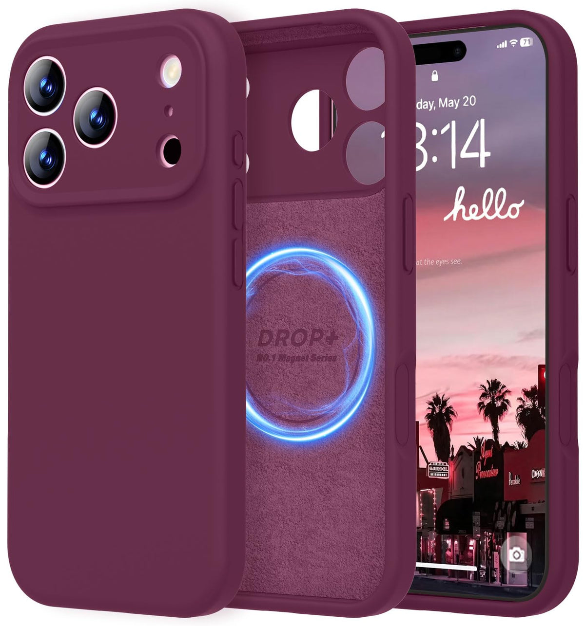 LOVE 3000 Designed for iPhone 16 Case, Premium Silicone with [Soft Anti-Scratch Microfiber Lining] Shockproof Protective Phone Case for Men Women Girls 6.1", Black