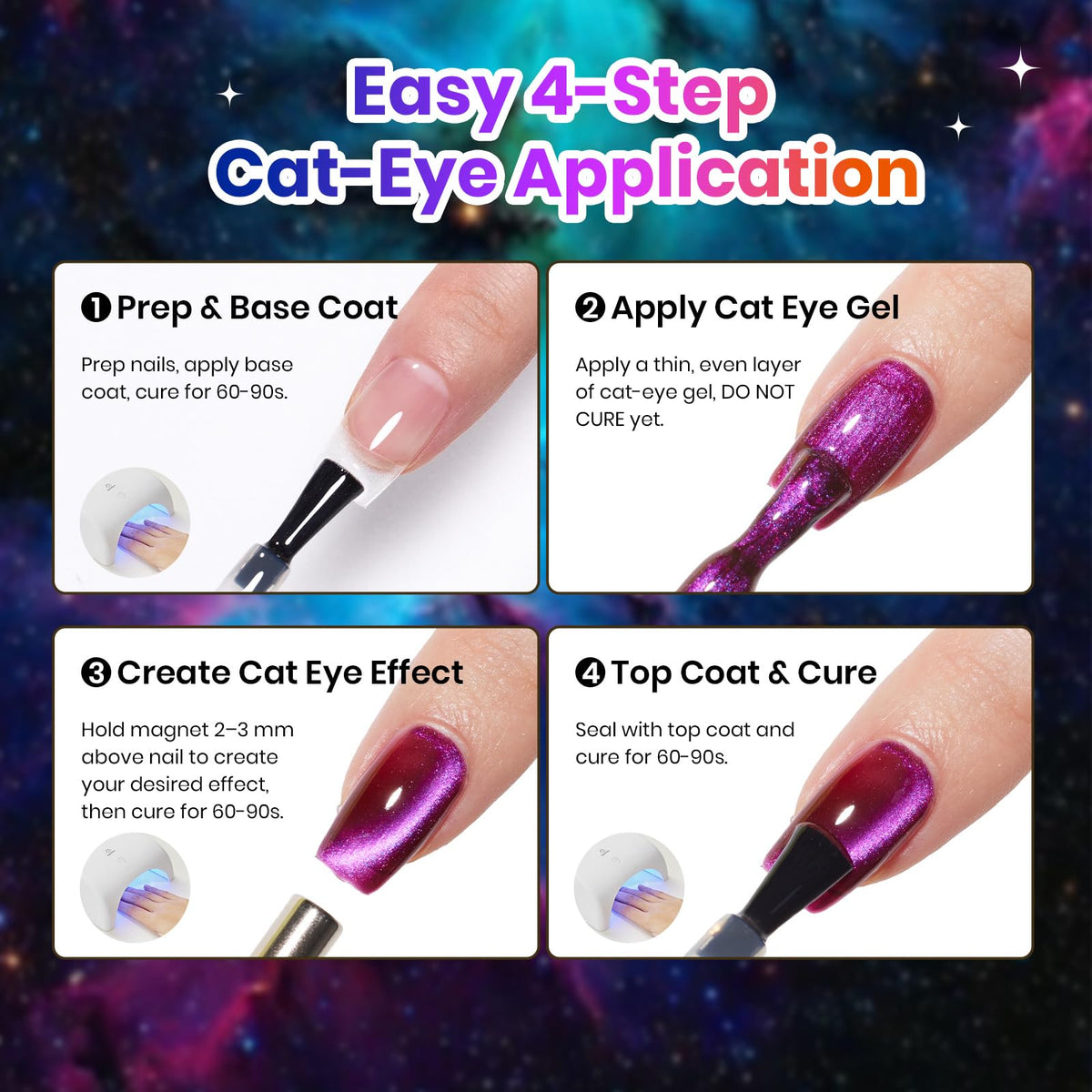 Beetles Gel Nail Polish Kit with U V Light - 80Pcs 55 Colors Gel Nail Kit