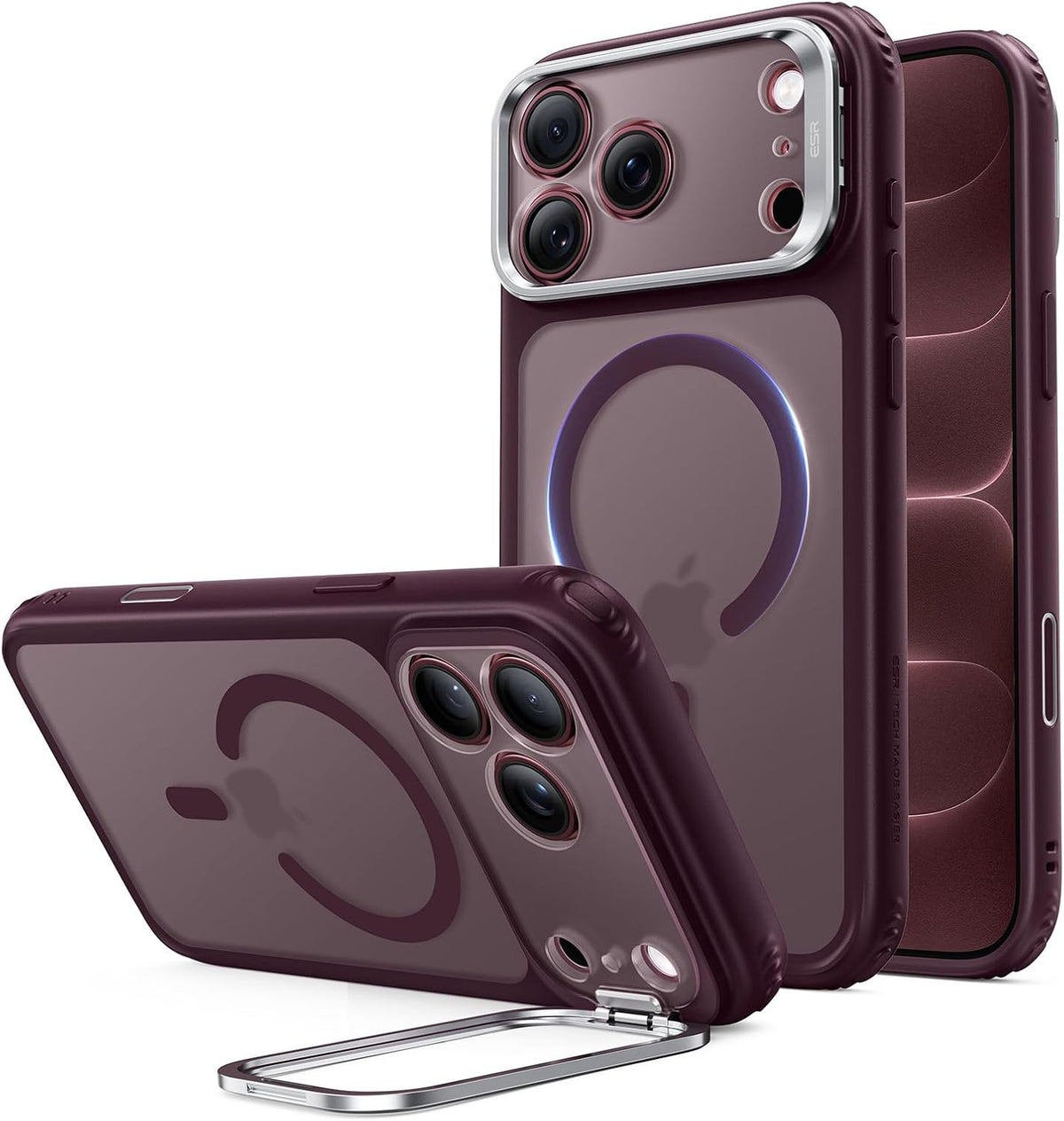 ESR Classic Hybrid for iPhone 18 Pro Max/17 Pro Max Case with Flex Stand