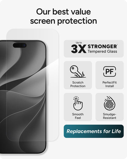 ZAGG Glass+ Screen Protector for iPhone 17