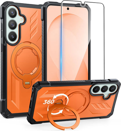 FNTCASE for iPhone 17 Case with 360 Spin Magnetic Stand