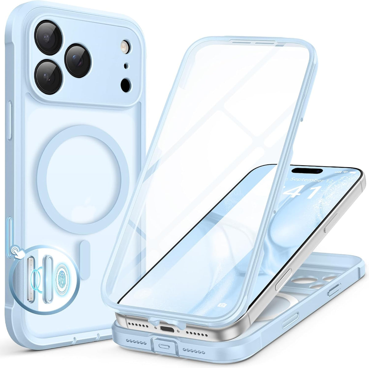 BERFY for iPhone 16 Pro Max Case, Fit for MagSafe