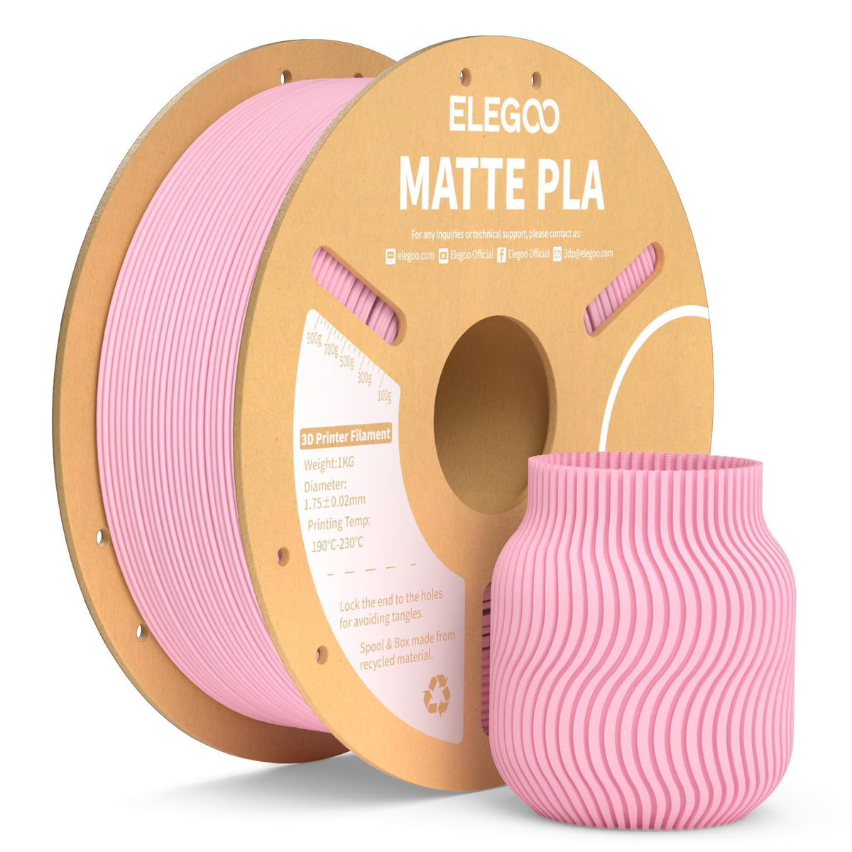 ELEGOO Matte PLA 3D Printer Filament Navy Blue 1KG 1.75mm