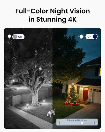 REOLINK 4K 8MP Dual-Lens PTZ Wired WiFi Outdoor Security Camera, 2.4/5GHz