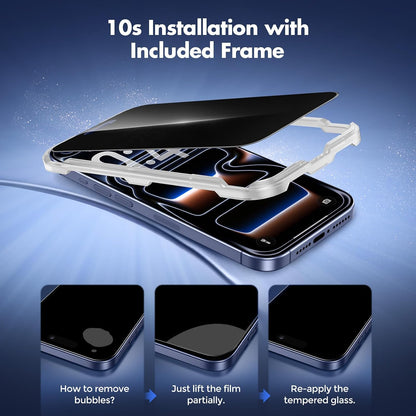 UNBREAKcable Privacy Screen Protector for iPhone 15, Full Coverage