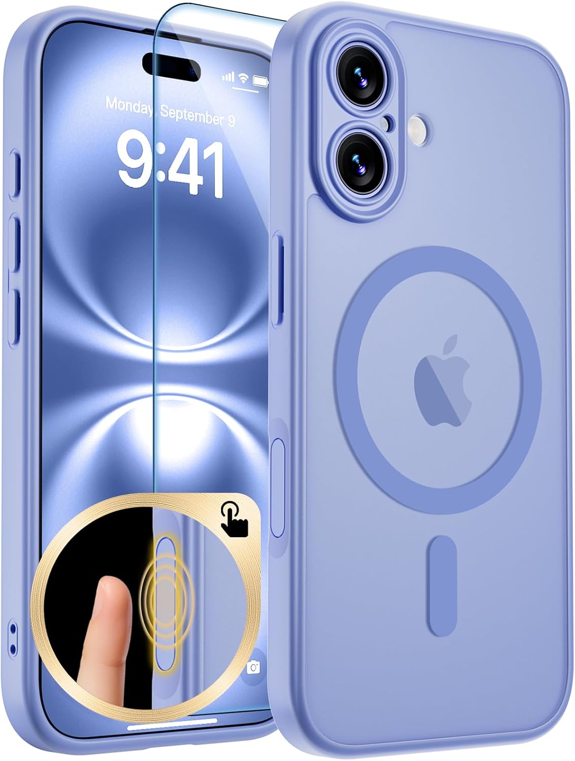 zapica Magnetic for iPhone Air Case, Dark Blue