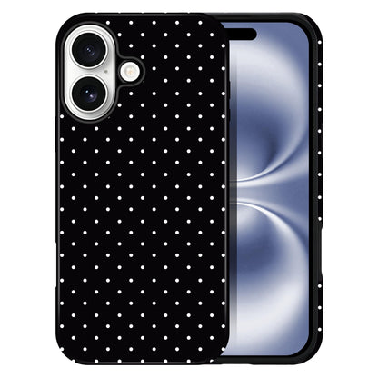 Polka Dot Pattern Phone Case for iPhone 17 6.3", White