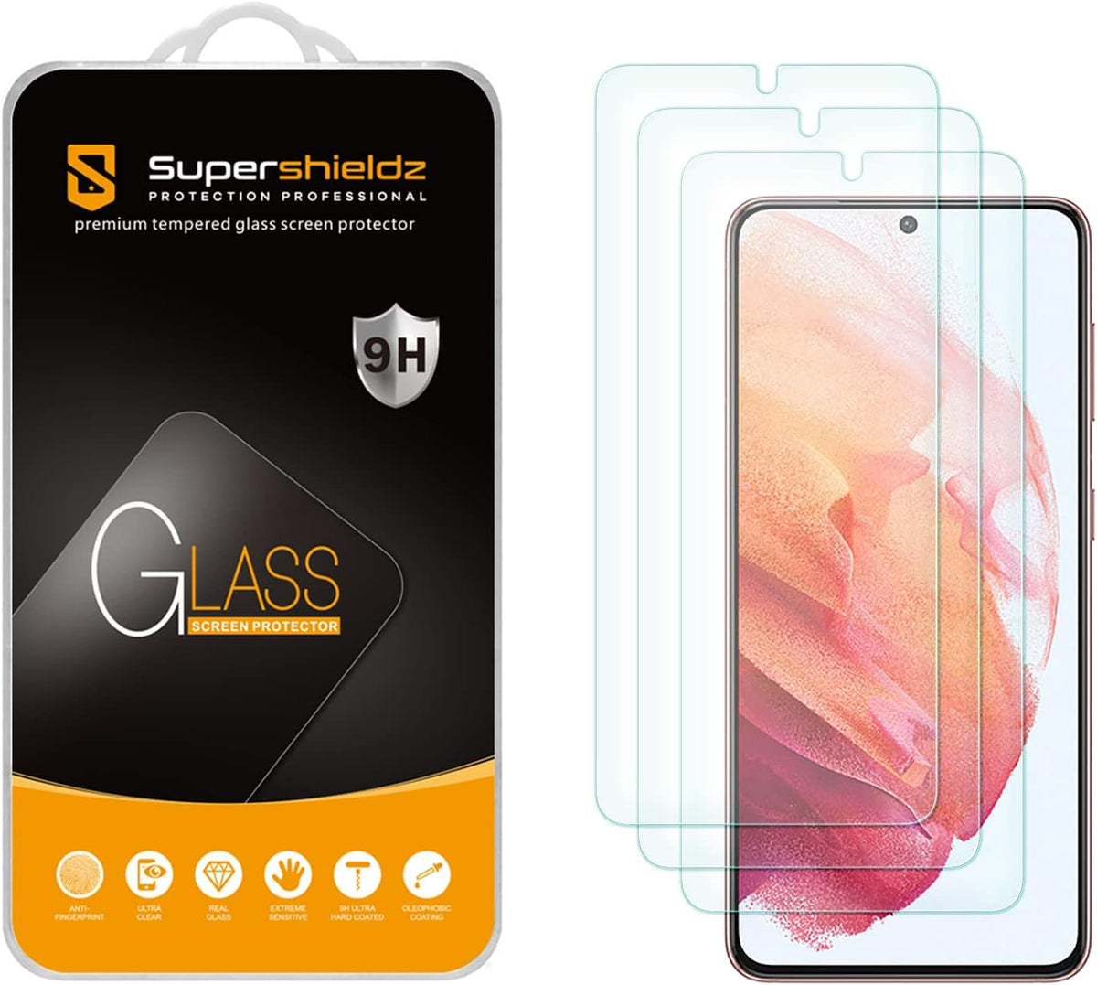 Supershieldz (3 Pack) Designed for Samsung Galaxy S26 FE / S25 FE Tempered Glass Screen Protector, Anti Scratch, Bubble Free