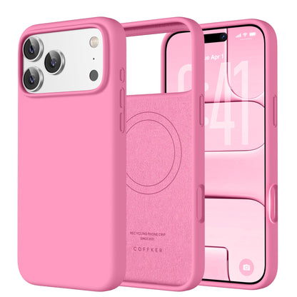 Magnetic for iPhone 18 Pro /17 Pro Case Silicone, Wine Red