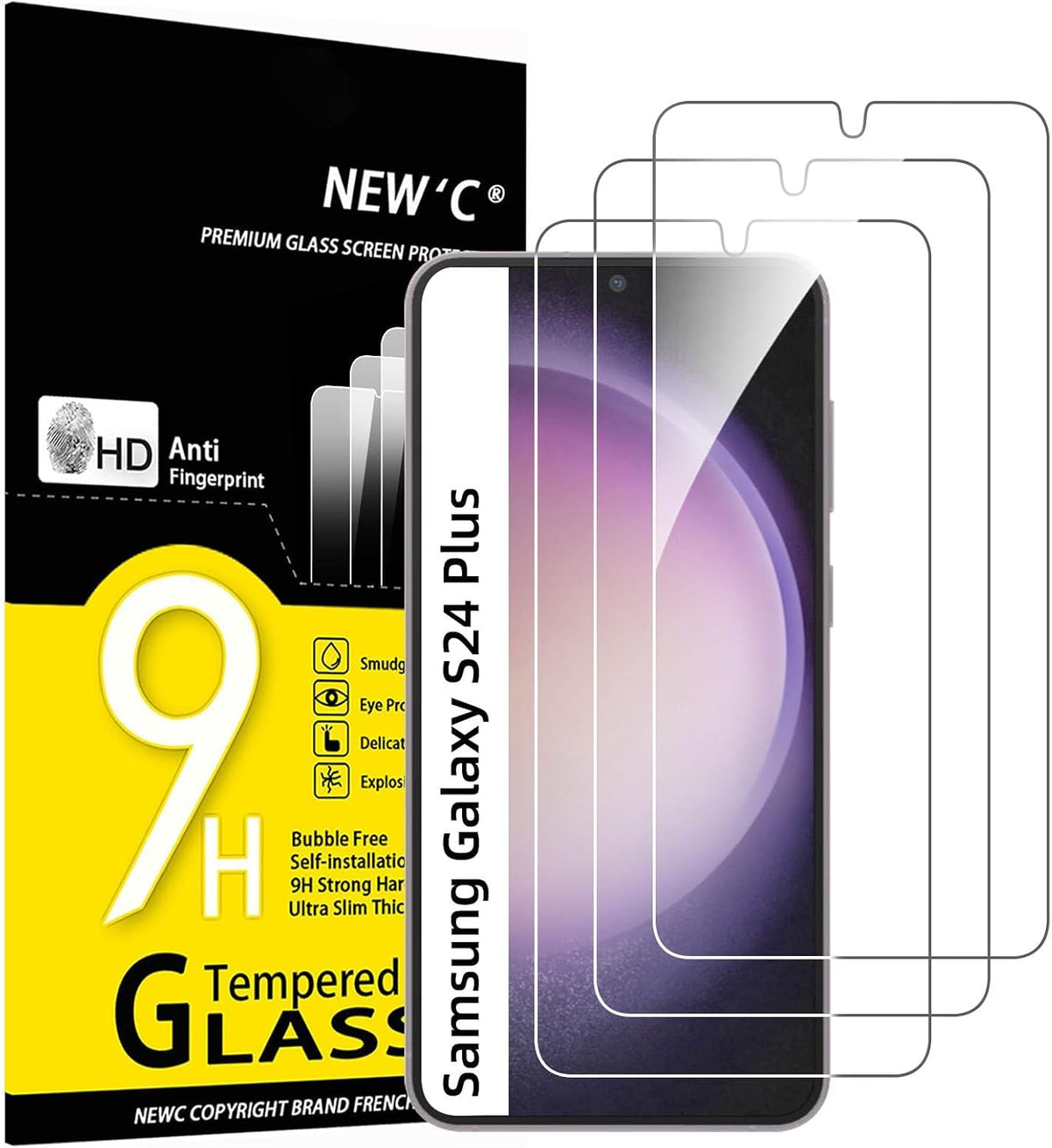 NEW'C for Samsung Galaxy S23 6.1" (SM-S911),Screen Protector Tempered Glass