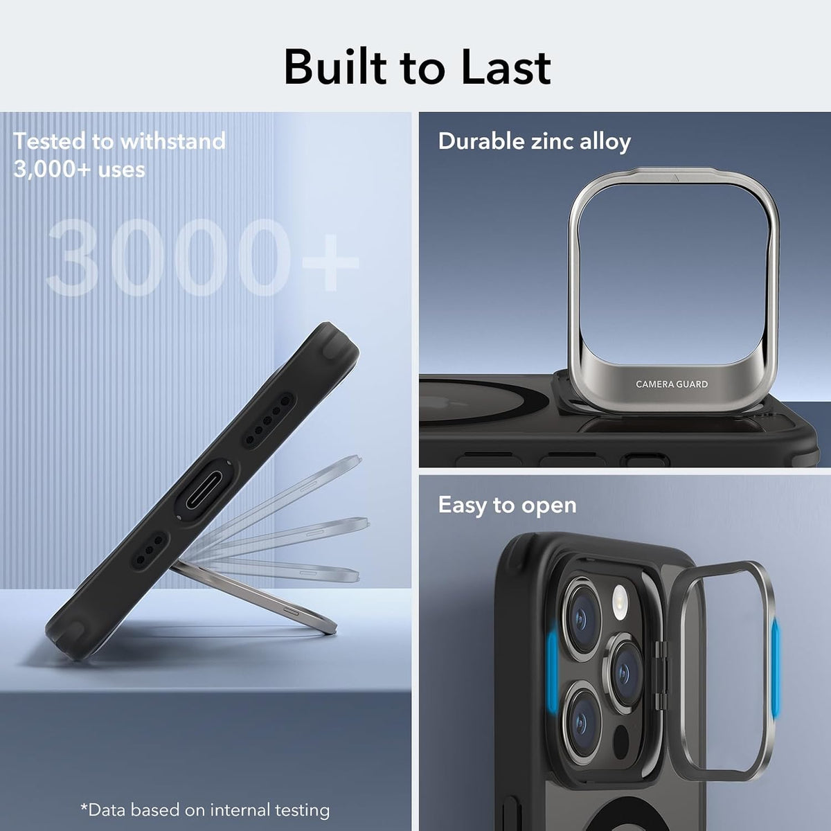 ESR Classic Hybrid for iPhone 18 Pro Max/17 Pro Max Case with Flex Stand