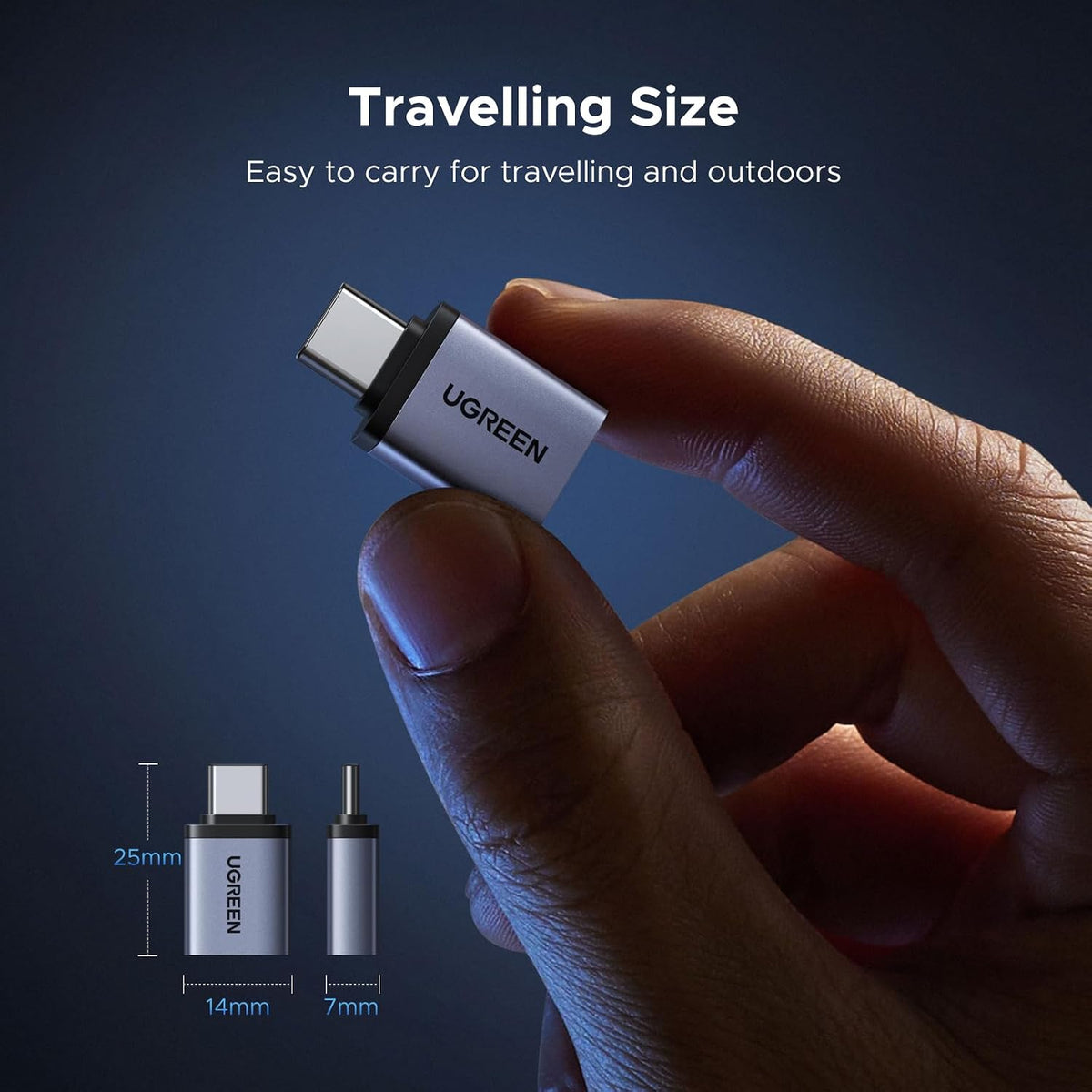 UGREEN USB C to USB Adapter 4 Pack, 10Gbps Male to 3.2 Female Converter