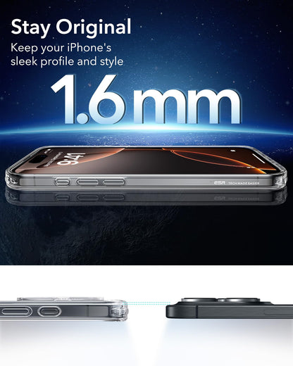 ESR Classic Hybrid for iPhone 16 Pro Max Case, Clear