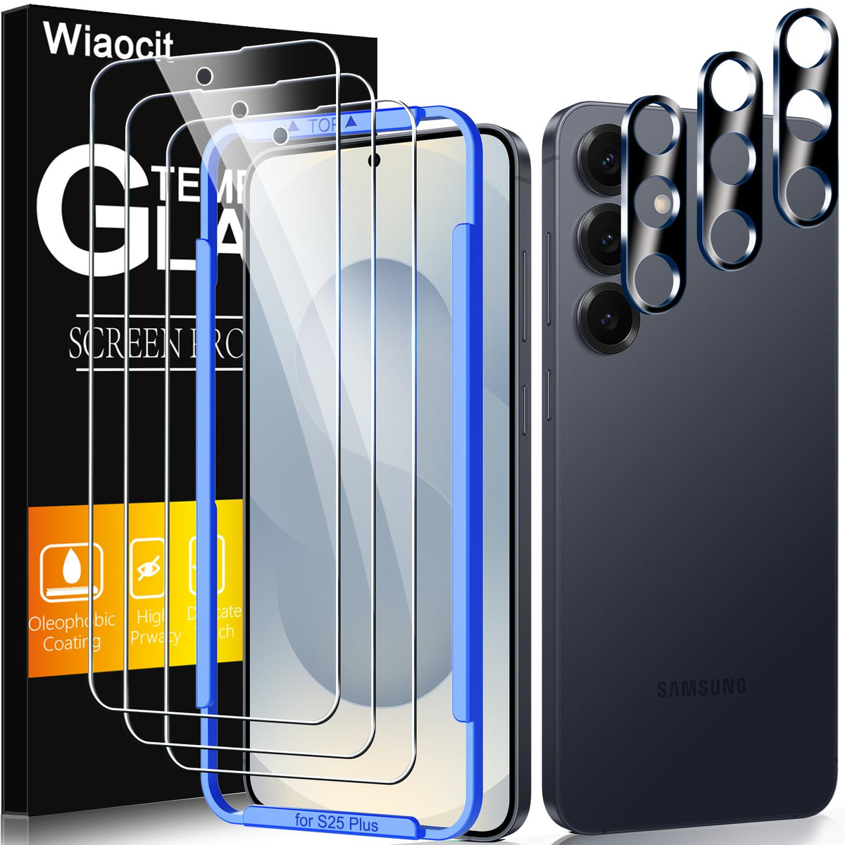 Wiaocit Tempered Glass Screen Protector for Samsung Galaxy A17 5G