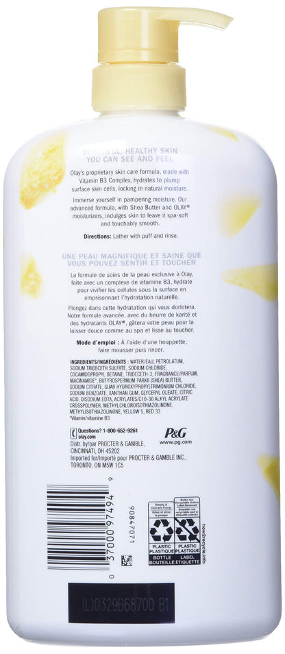 Olay Body Wash for Women, Ultra Moisture Shea Butter Scent, 35 fl oz