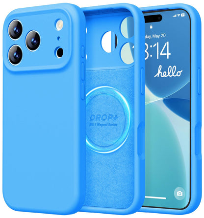 LOVE 3000 Designed for iPhone 16 Case, Premium Silicone with [Soft Anti-Scratch Microfiber Lining] Shockproof Protective Phone Case for Men Women Girls 6.1", Black