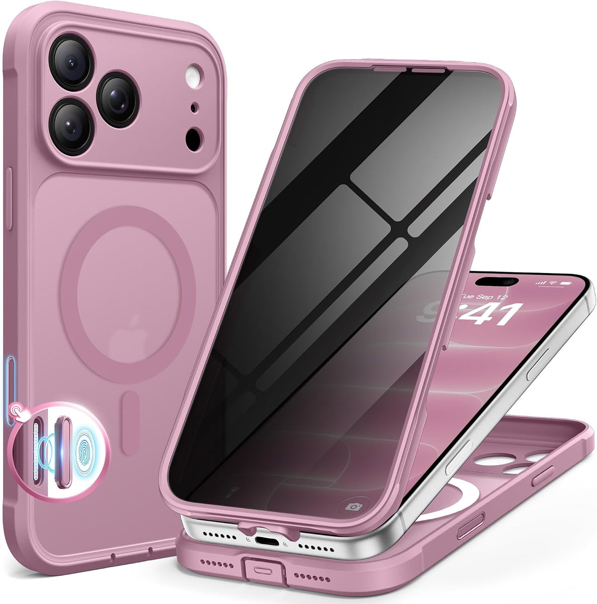 BERFY for iPhone 16 Pro Max Case, Fit for MagSafe
