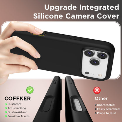 Magnetic for iPhone 18 Pro /17 Pro Case Silicone, Wine Red